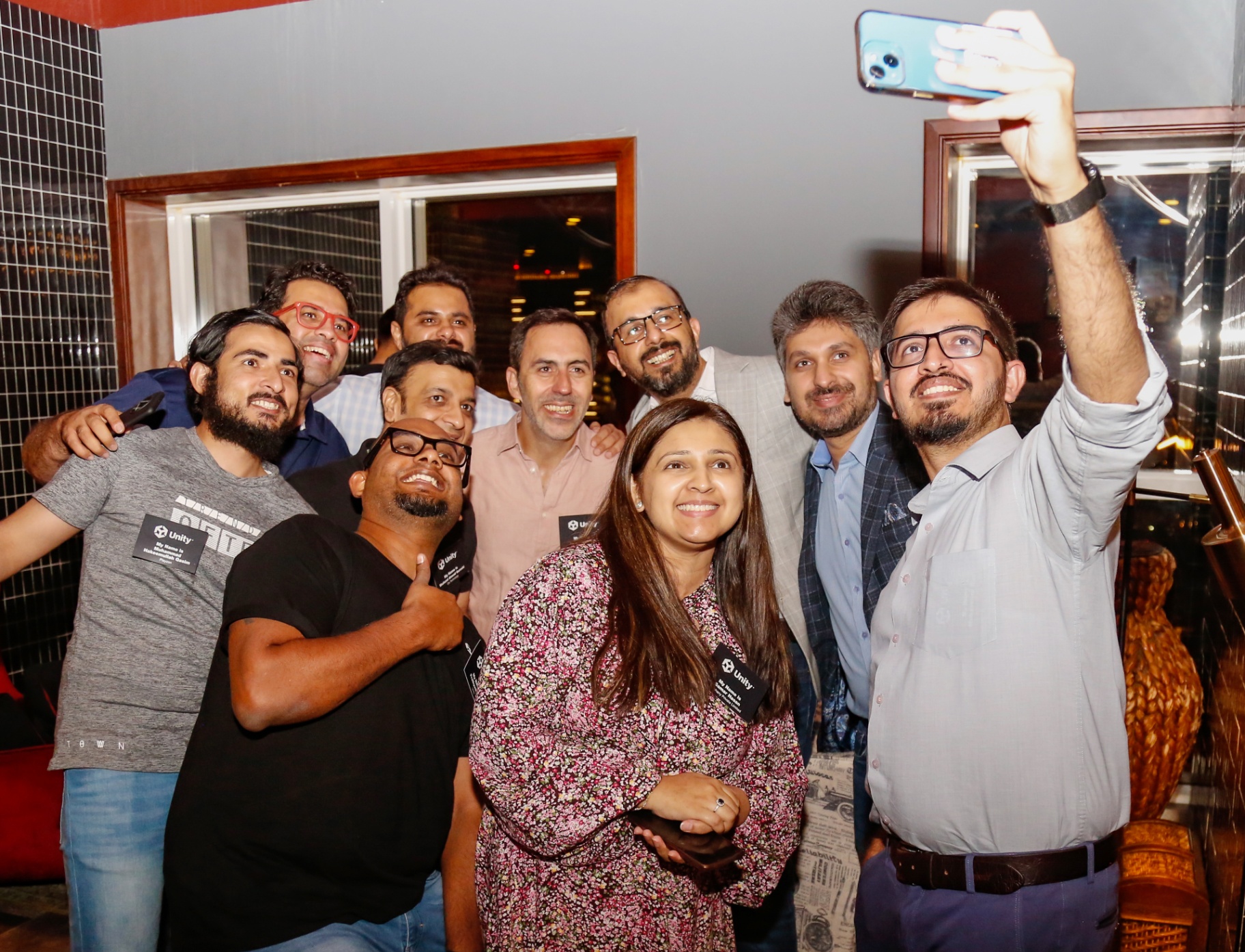 Community selfie at the Unity Happy Hour in Dubai