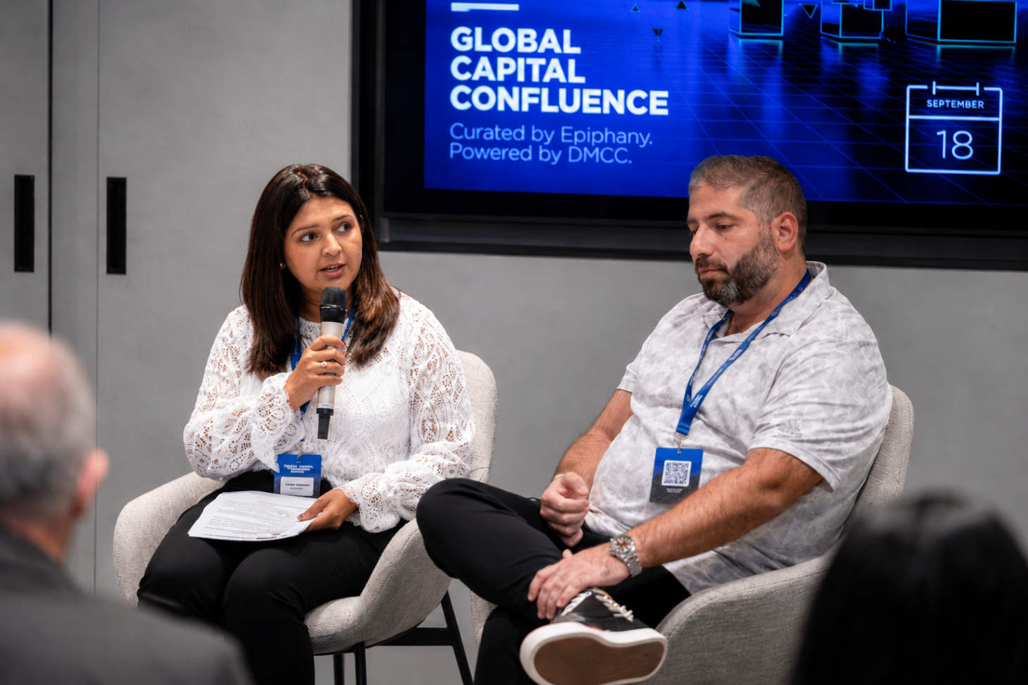 Samar Hasan on a leadership panel in the GCC